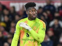Manchester United's Andre Onana on April 1, 2025