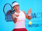 Emma Raducanu in action during the Madrid Open on April 23, 2025